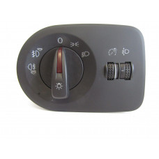 Ovládání světel - spínač vícenásobný pro parkovací, tlumená a mlhová světla a koncové mlhové světlo, regulátor podsvícení přístrojů, náklonu světel, Seat Ibiza 6J 6J1941531A